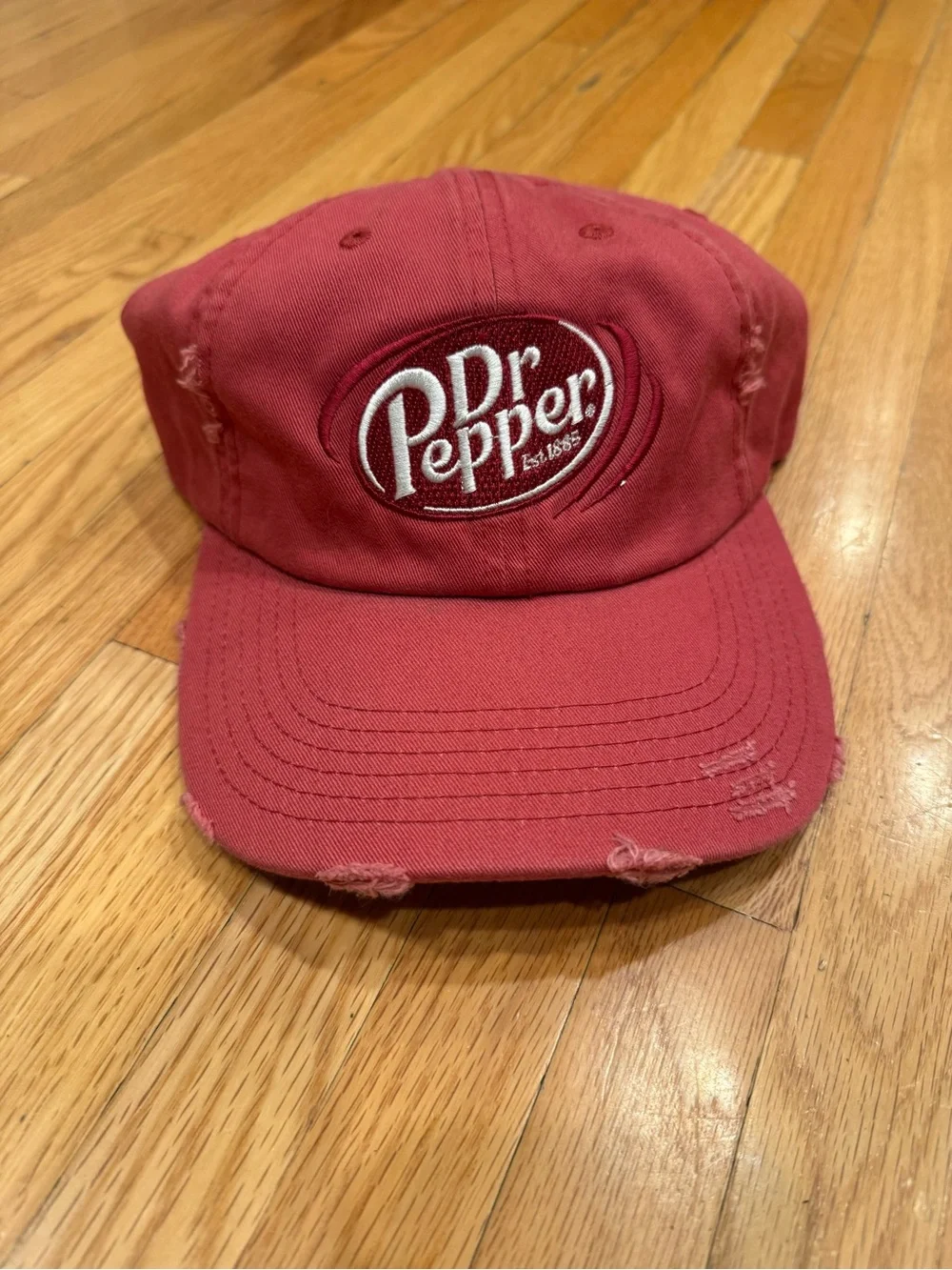 Dr Pepper Red Logo Baseball Cap - Men's Casual Hat